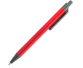 Ручка ZELDA з плоским кліпом, метал (червоний)