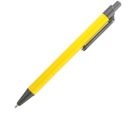 Ручка ZELDA з плоским кліпом, метал (жовтий)