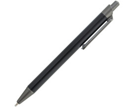 Ручка ZELDA з плоским кліпом, метал (чорний)