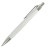 Ручка кулькова GRETA пластикова софт-тач покриттям та сірими елементами (білий)