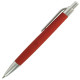 Ручка кулькова GRETA пластикова софт-тач покриттям та сірими елементами (червоний)