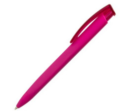 Ручка кулькова UMA soft-touch TRINITY K (фуксія)