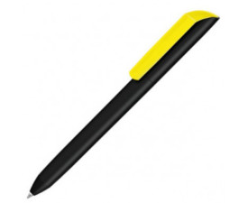 Ручка UMA soft-touch VANE F GUM, пластик (жовтий)