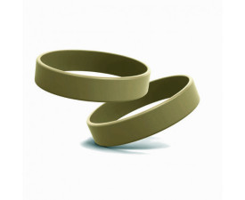 Промо браслет FORUM 202x12x1,2 мм, силікон (оливковий)