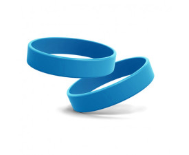 Промо браслет FORUM 202x12x1,2 мм, силікон (блакитний)