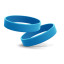 Промо браслет FORUM 202x12x1,2 мм, силікон (блакитний)