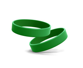 Промо браслет FORUM 202x12x1,2 мм, силікон (зелений)