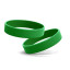 Промо браслет FORUM 202x12x1,2 мм, силікон (зелений)