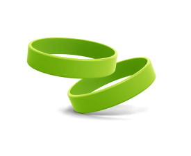Промо браслет FORUM 202x12x1,2 мм, силікон (світло-зелений)