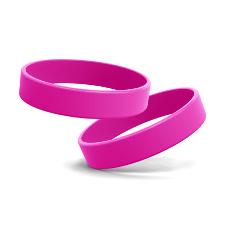 Промо браслет FORUM 202x12x1,2 мм, силікон (фіолетовий)