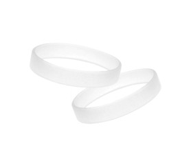 Промо браслет FORUM 202x12x1,2 мм, силікон (прозорий)