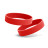 Промо браслет FORUM 202x12x1,2 мм, силікон (червоний)