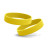 Промо браслет FORUM 202x12x1,2 мм, силікон (жовтий)