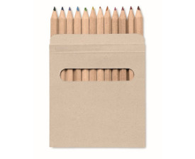 Набір з 12 бежевих олівців ARCOLOR, 9x9x0,8 см (мультіколор)