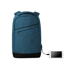 Рюкзак BERLIN для ноутбука 13", 26x13x45 см, поліестер 600D (синій)