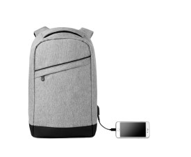 Рюкзак BERLIN для ноутбука 13", 26x13x45 см, поліестер 600D (сірий)