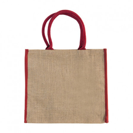 Сумка IVONA, джут 350 г(м2), 40х15х35 см (червоний)