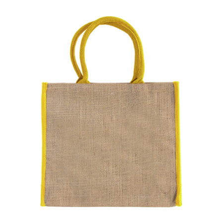 Сумка IVONA, джут 350 г(м2), 40х15х35 см (жовтий)