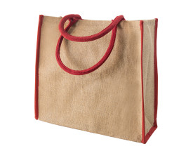 Сумка IVONA, джут 350 г(м2), 40х15х35 см (червоний)