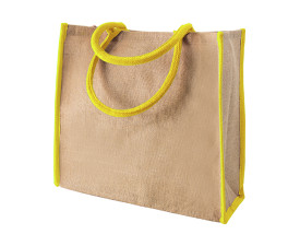 Сумка IVONA, джут 350 г(м2), 40х15х35 см (жовтий)