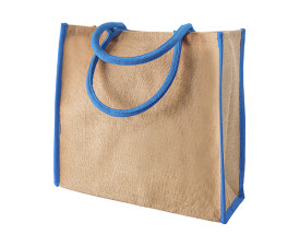 Сумка IVONA, джут 350 г(м2), 40х15х35 см (синій)