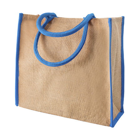 Сумка IVONA, джут 350 г(м2), 40х15х35 см (натуральний/чорний)