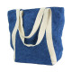 JEANA, Cумка з джуту з білими ручками 41х33х16,5 см (синій)
