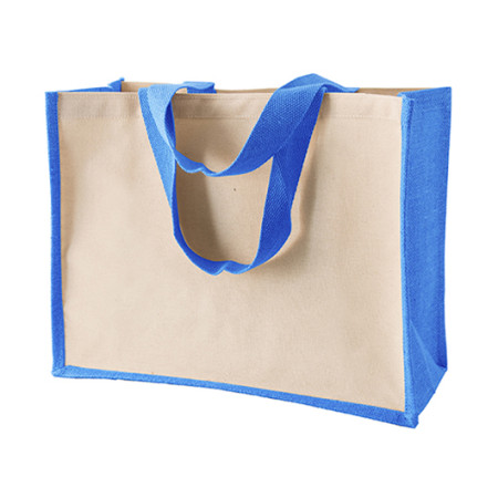 Сумка LaPalma, джут 350 г(м2), 42х19х33 см (блакитний)