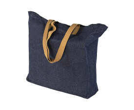Сумка для покупок PASADENA з деніму, 38x40x10 см, 300 г/ м2 (синій)
