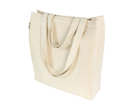 Сумка RIBEIRA, 300 г(м2), 38x42x12 cм, для покупок, бавовняна (бежевий)