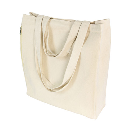Сумка RIBEIRA, 300 г(м2), 38x42x12 cм, для покупок, бавовняна (бежевий)