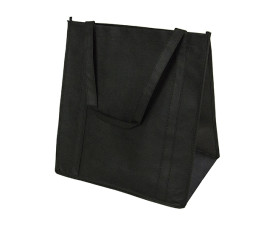 Сумка VANDA, 36х38х25 см, спанбонд  (чорно-зелений)