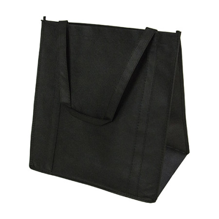 Сумка VANDA, 36х38х25 см, спанбонд  (чорно-помаранчевий)