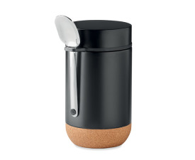 Контейнер для їжі з ложкою BETTNA (чорний)