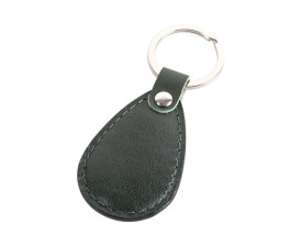 Брелок з кільцем SVEN, 4х6 см, шкіра (зелений)