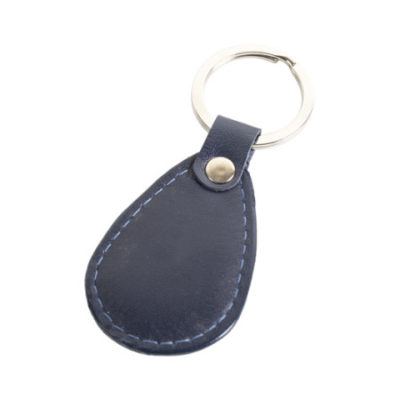 Брелок з кільцем SVEN, 4х6 см, шкіра (чорний)