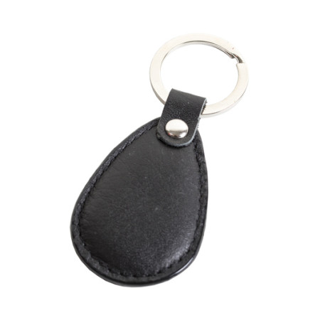 Брелок з кільцем SVEN, 4х6 см, шкіра (чорний)