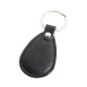 Брелок з кільцем SVEN, 4х6 см, шкіра (чорний)