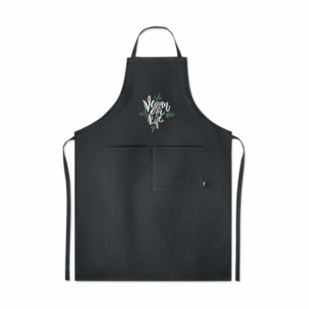 Фартух NAIMA APRON, 98х69,5 см, конопля (чорний)