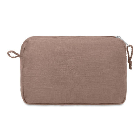 Косметичка NAIMA COSMETIC, 21x8х13 cм, конопля (коричневий)