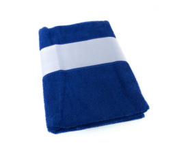 Рушник SUNRISE з білим бордюром 70х140, 380G (синій)