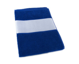 Рушник SUNSET з білим бордюром 50х100, 380G (синій)