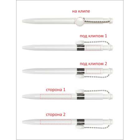 Ручка пластикова 'Pin Pen' (Ritter Pen) (Білий) Ручка пластикова 'Pin Pen' (Ritter Pen) (Білий)