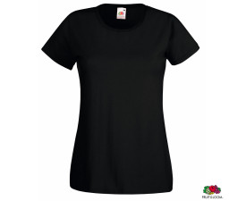 Футболка 'Lady-Fit Valueweight-T' (Fruit of the Loom) (Чорний)