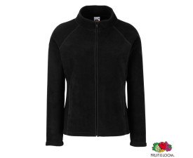 Толстовка 'Lady-Fit Full Zip Fleece' (Fruit of the Loom) (Чорний)