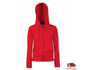 Толстовка 'Lady-Fit Premium Sweat Jacket' (Fruit of the Loom) (Червоний)