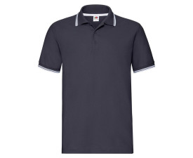 Теніска 'Premium Tipped Polo' (Fruit of the Loom) (Темно-синій)