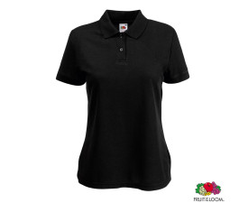 Теніска-поло 'Lady-Fit Polo 65/35' (Fruit of the Loom) (Чорний)