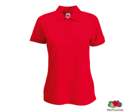 Теніска-поло 'Lady-Fit Polo 65/35' (Fruit of the Loom) (Червоний)