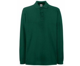 Сорочка-поло 'Premium long sleeve' (Fruit of the Loom) (Темно-зелений)